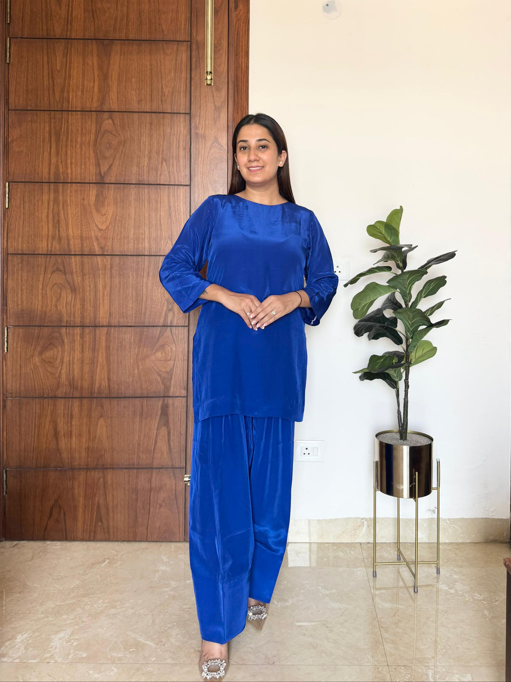 Royal Blue Noor-e-farsi suit