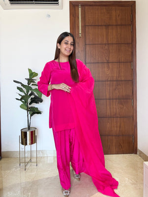 Rani Pink Noor-e-farsi suit set