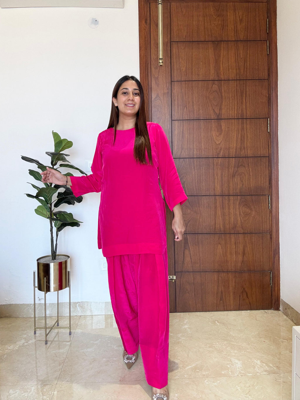 Rani Pink Noor-e-farsi suit set