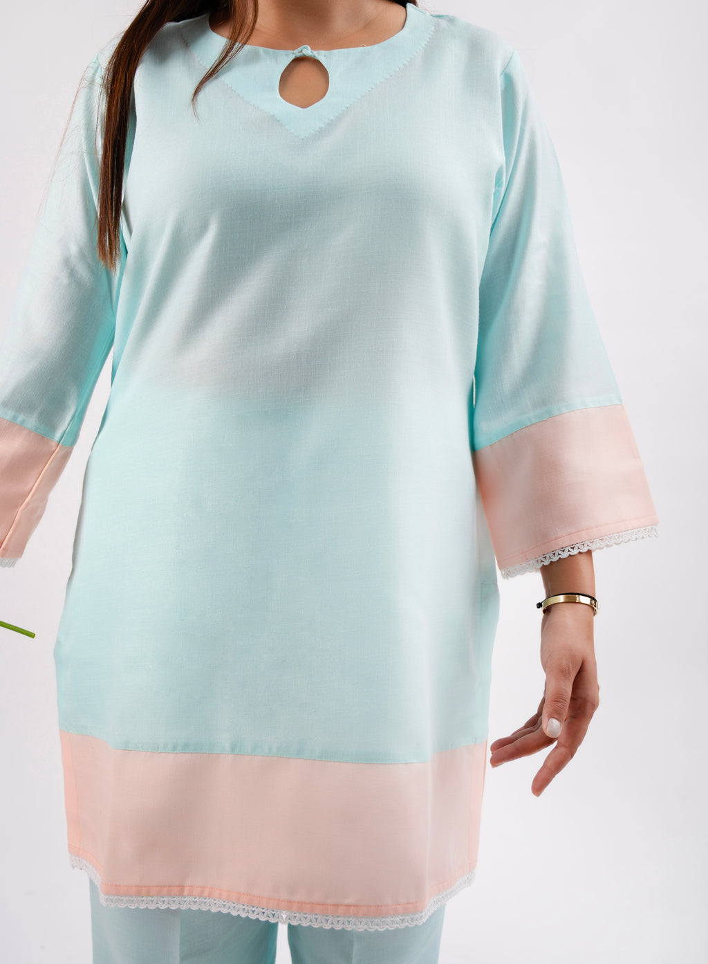 Baby blue Everyday muse cotton linen Co-ord set
