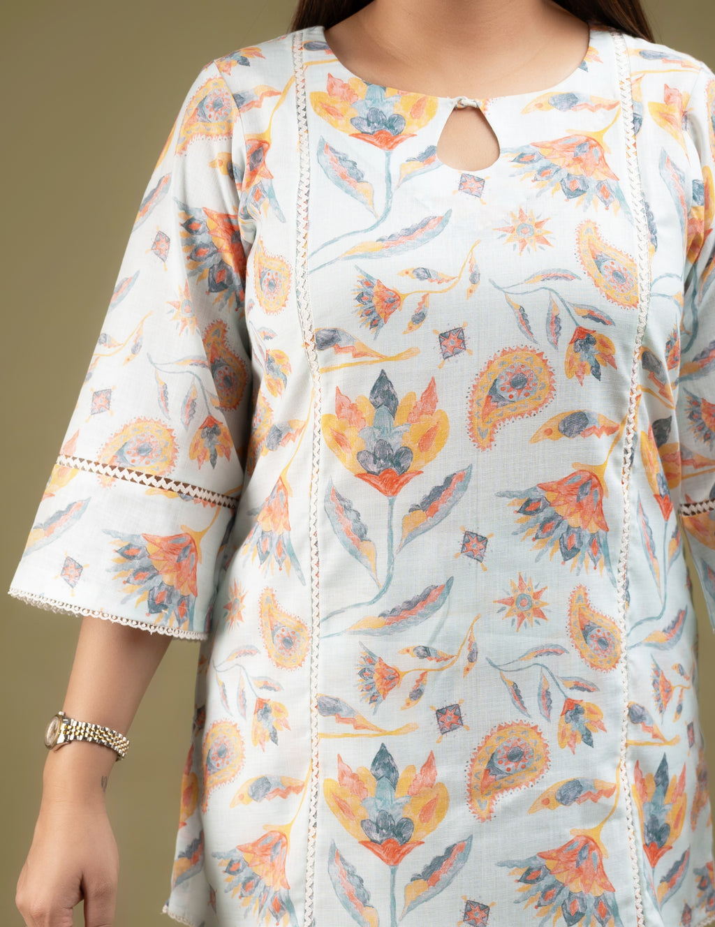 baby green Kurta with Farsi Salwar